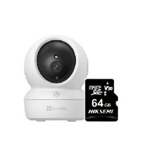 cámara de seguridad smart c6n full hd ezviz + sd 64 gb